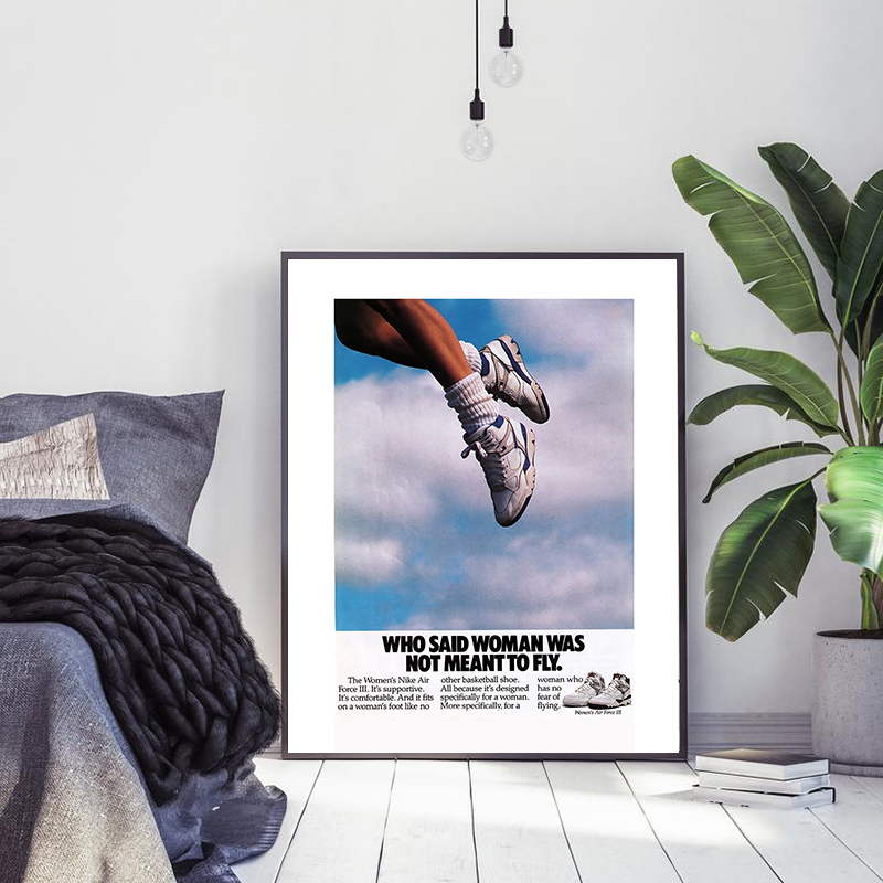 Waterproof Spray Shoe - Modetrends Basketball Sneakers Vintage Poster Leinwand