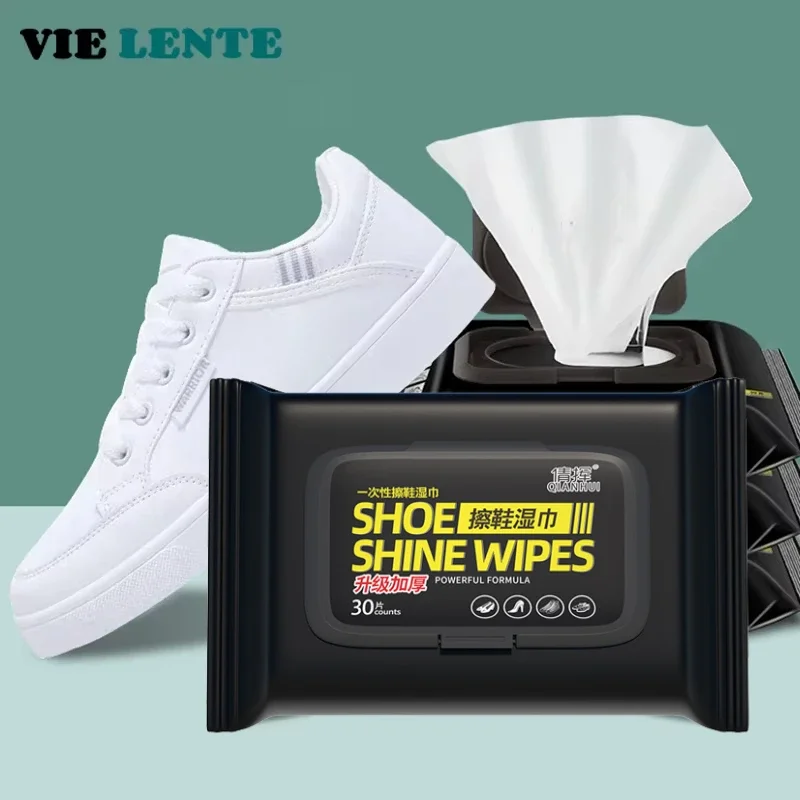 Sneaker Care Cleaning Kit - 12-60Pcs Einweg Schuhe Sauber Tücher Tragbare