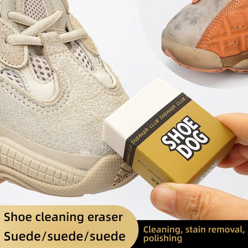 Sneaker Care Cleaning Kit - Hochwertiges Wildleder-Schuhbürsten-Set mit Radiergummi und Shoedog