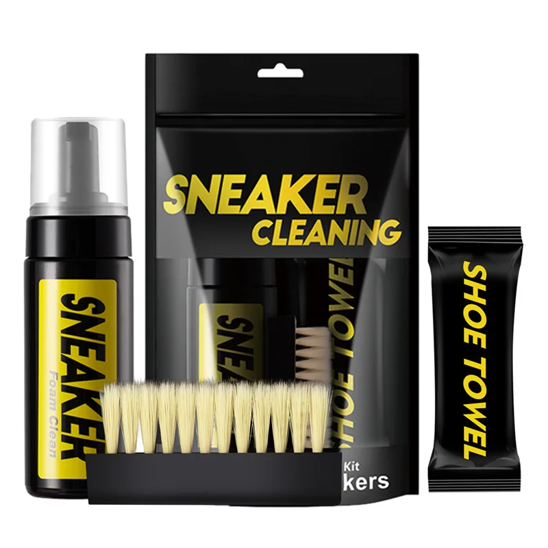 Sneaker Care Cleaning Kit - 150 ml weißes Wildlederstiefel-Trockenreinigungsset, wasserfreier Schaumstoff-Sneaker-Reiniger
