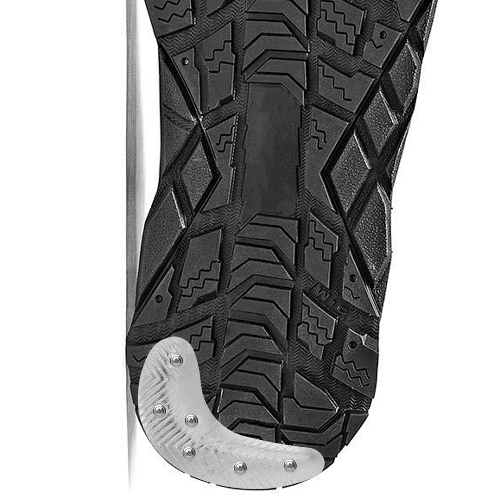 Sneaker Care Tips - 1 Paar Metall-Fersenreparaturplatten in Halbmondform für