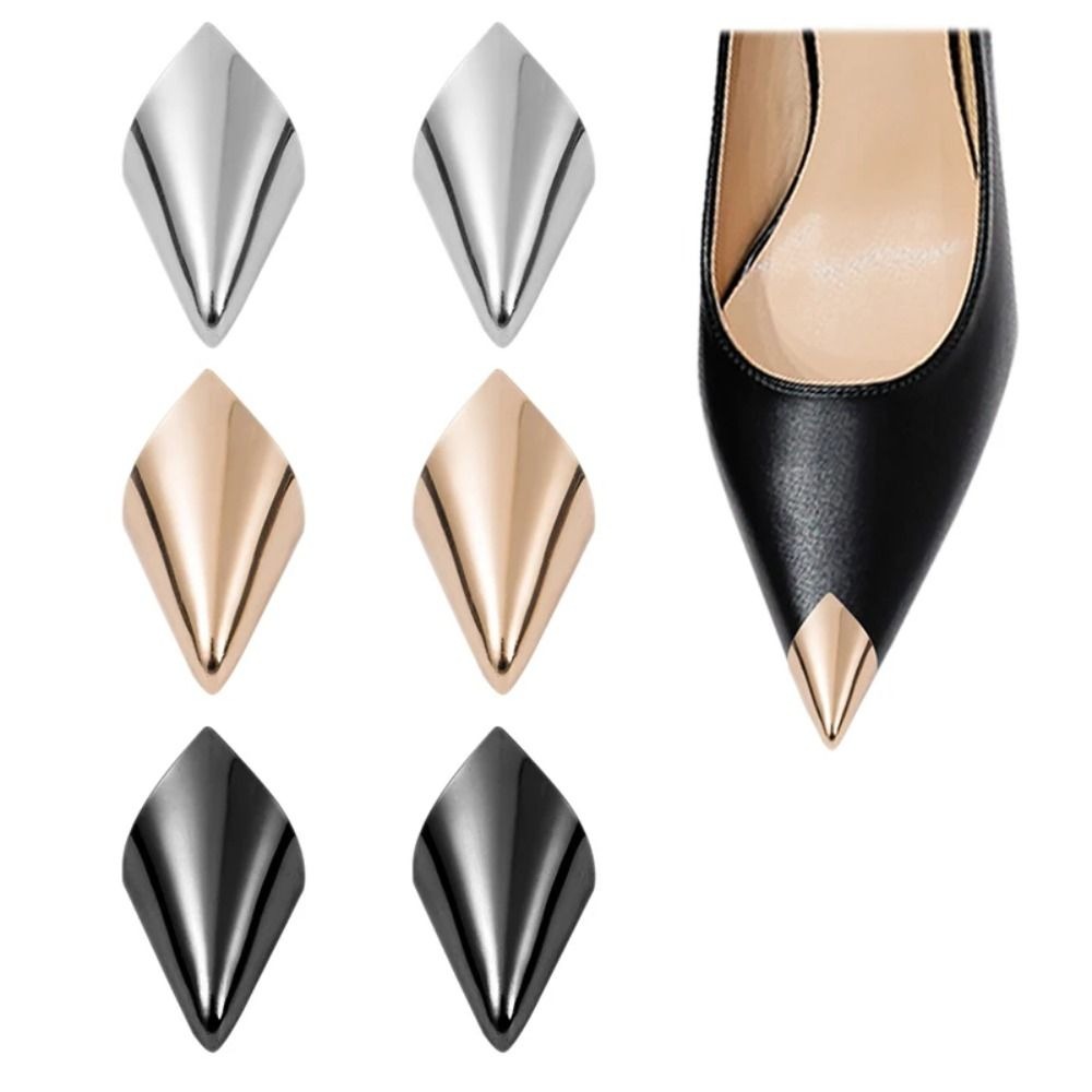 Sneaker Care Tips - Metall-High-Heels-Spitzenkappe, 1 Paar Damen-Schuhspitzschutz, elegantes Schuhreparaturzubehör,
