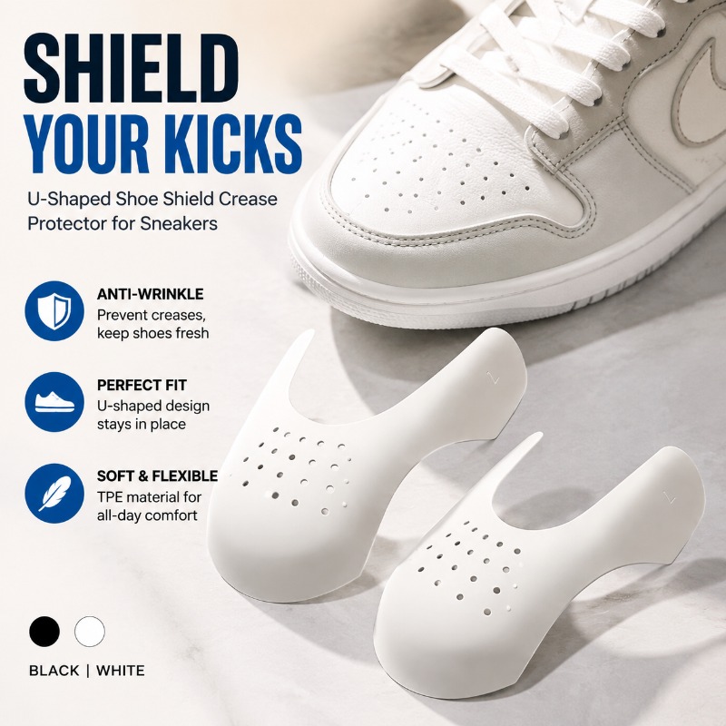 Crease Protector Toe - Schuhzehen-Knitterprotektor Sneaker Anti-Falten-Schutz Schuhspanner Anti-Knitter-Schuhformer für